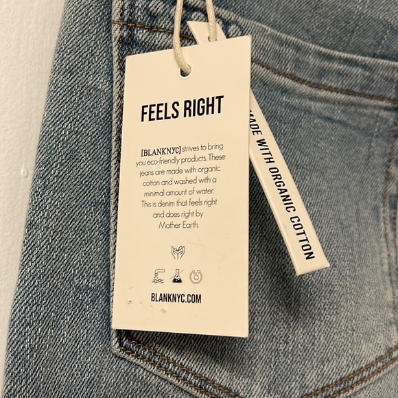 Blank NYC high rise jeans with snap bottom NWT - Picture 6 of 8